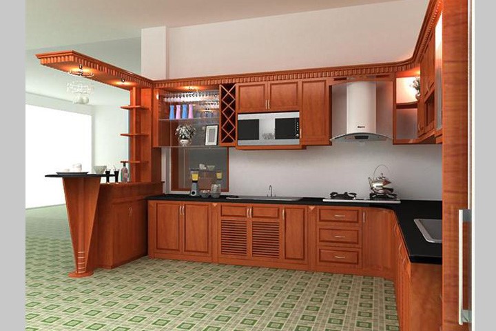 Tủ bếp gỗ Đinh Hương DH08
